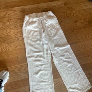 Caslon Flax Drawstring Linen Pant